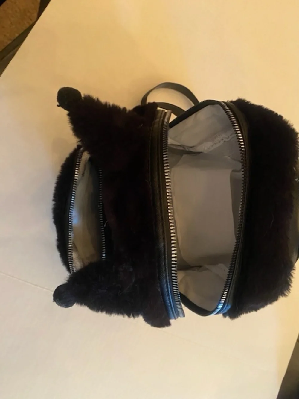 A Plush Kuromi Kids Backpack in Black